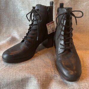Sole Society Moto Lace up Boot Size 9.5